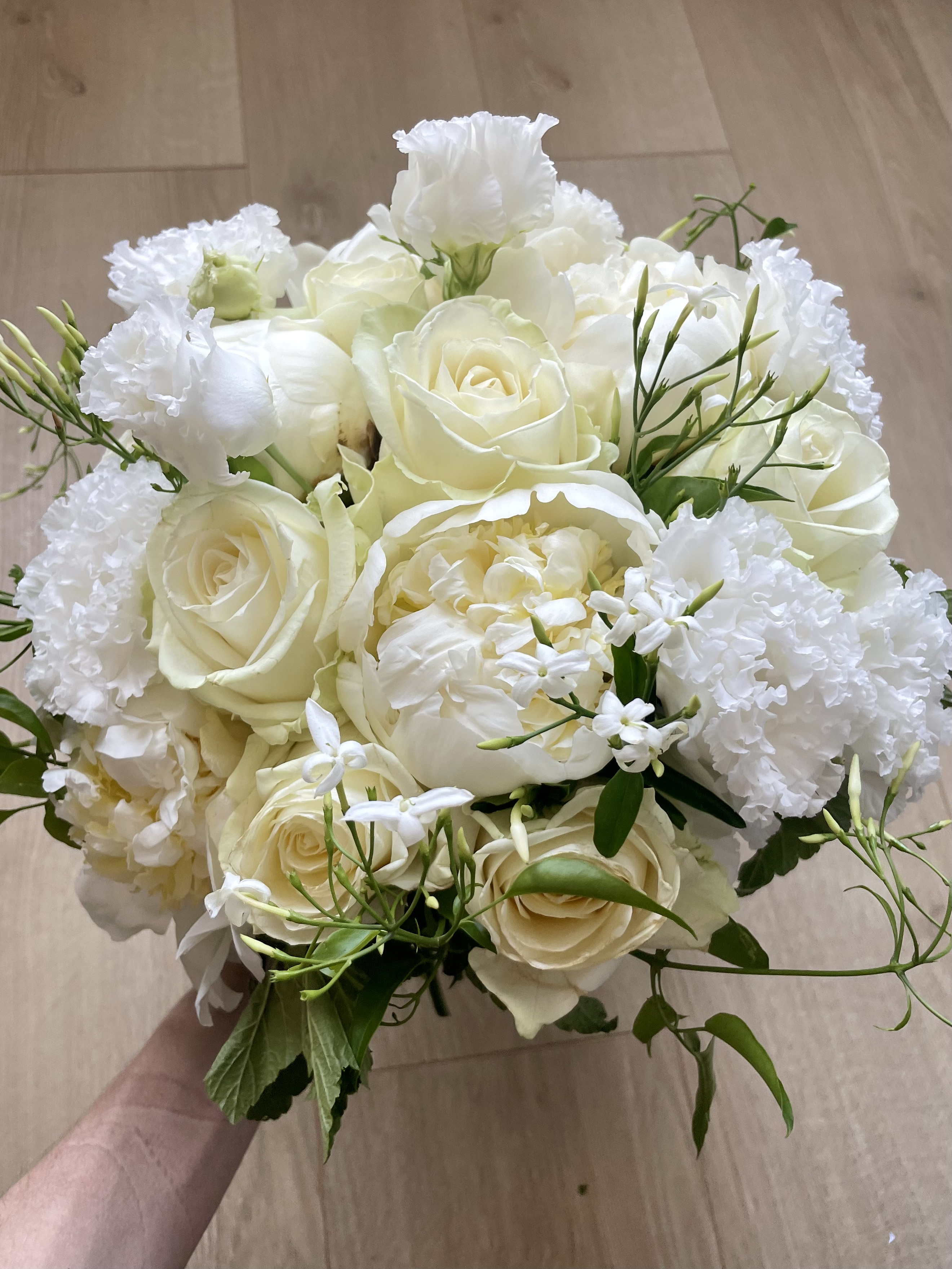 Bouquet de mariée Pivoines à conserver
