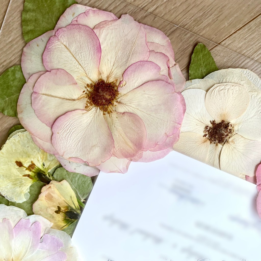 The second life of your bouquet: Popular wedding flowers,&nbsp;pressed